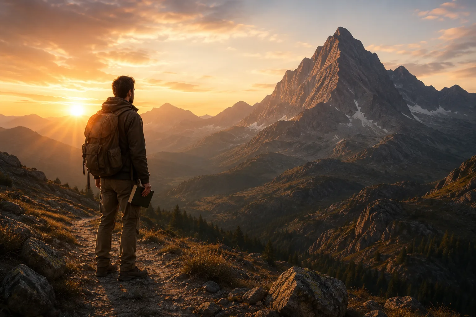 Missionary on a mountain summit